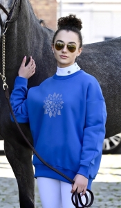 Bluza Jeździecka NOA Niebieska Crystals Design By Dalia