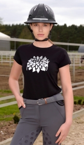 Koszulka T-Shirt Damska Czarna GINI Design By Dalia