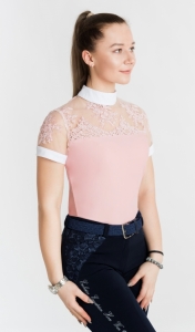 Koszula Konkursowa Jeździecka Damska Różowa PINK LUCY Design By Dalia