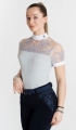 koszula, shirt, startowa, damska, turniejowa, elegancka, show
zawody, konne, jeździeckie, grey, szara, gipiura ,koronka
Bluzka ze białą stójką ozdobną, aplikacja, cyrkonie, łezka, siateczka