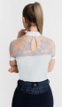 koszula, shirt, startowa, damska, turniejowa, elegancka, show
zawody, konne, jeździeckie, grey, szara, gipiura ,koronka
Bluzka ze białą stójką ozdobną, aplikacja, cyrkonie, łezka, siateczka