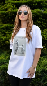 Koszulka T-shirt Jeździecki „RIDE WITH HEART” ART Design By Dalia