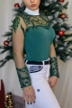 Koszula-jeździecka-damska-zielona-cekiny-koronka-STARLIGHT-EMERALD-startowa-konkursowa-design-by-dalia1.JPG