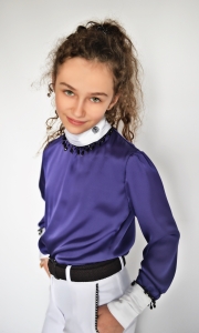 Dziecięca Koszula Jeździecka Fioletowa VIOLET SOPHIA Design By Dalia