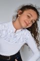 koszula, shirt, startowa, dziecięca , turniejowa, elegancka, show
zawody, konne, jeździeckie, white
Bluzka ze białą stójką ozdobną, koronka włoska , zamek ozdobny siateczka
z białymi mankietami ozdobnymi, siateczka white,subtelna