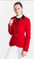 elegancki, show Jacket,plastron, broszka z cyrkoni
damski na zawody konne,jeździeckie 
z ozdobnym wykończeniem ,kołnierz,wypustki 
cyrkonie jak swarovski,koronka elastyczna,kadra narodowa