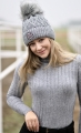 Czapka modna,wełniana,
poliester,akryl,efektowna i ciepła.
wyglądać stylowo,nie zmarzniesz,
czapki z pomponem, 
z materiałów przypominających zwierzęce futro i wełnę .