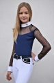 koszula, shirt, startowa, dziecięca, turniejowa, elegancka, show
zawody, konne, jeździeckie, white, pink, navy blue
Bluzka ze białą stójką ozdobną, łezka, siateczka
z białymi mankietami ozdobnymi, subtelna, kids