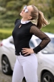 Koszula startowa
damska turniejowa
elegancka show
damska na zawody konne
damska na zawody jeździeckie 
z białą stójką ozdobną
z białymi mankietami ozdobnymi