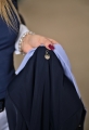 turniejowy,plastron,broszka z cyrkoni
elegancki, show Jacket,plastron, broszka z cyrkoni
damski na zawody konne,jeździeckie 
z ozdobnym wykończeniem ,kołnierz,wypustki 
cyrkonie jak swarovski,koronka elastyczna