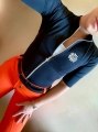 orange, Bryczesy jeździeckie, turniejowe, treningowe, materiał dychający, szybko schnąc,  kontrola mięśni, redukuje zagniecenia, poprawia pracę mięśni, napy, guziki logowane