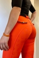 orange, Bryczesy jeździeckie, turniejowe, treningowe, materiał dychający, szybko schnąc,  kontrola mięśni, redukuje zagniecenia, poprawia pracę mięśni, napy, guziki logowane
