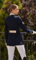frak startowy,ujeżdzeniowy,skokowy
damski turniejowy,plastron,broszka z cyrkoni
elegancki, show Jacket
damski na zawody konne,jeździeckie 
z ozdobnym wykończeniem ,kołnierz,wypustki 
cyrkonie jak swarovski,koronka elastyczna