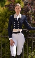 frak startowy,ujeżdzeniowy,skokowy
damski turniejowy,plastron,broszka z cyrkoni
elegancki, show Jacket
damski na zawody konne,jeździeckie 
z ozdobnym wykończeniem ,kołnierz,wypustki 
cyrkonie jak swarovski,koronka elastyczna