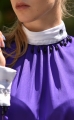 Koszula damska turniejowa
Koszula elegancka violet
Bluzka damska na zawody konne
Bluzka damska na zawody jeździeckie 
Bluzka ze stójką ozdobną
Bluzka z mankietami ozdobnymi