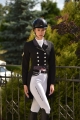 frak startowy,ujeżdzeniowy,skokowy
damski turniejowy,plastron,broszka z cyrkoni
elegancki, show Jacket,plastron, broszka z cyrkoni
damski na zawody konne,jeździeckie