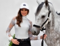 Koszula startowa
Koszula damska turniejowa
Koszula elegancka show
Bluzka damska na zawody konne
Bluzka damska na zawody jeździeckie 
Bluzka ze białą stójką ozdobną
Bluzka z białymi mankietami ozdobnymi