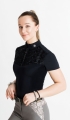 koszula, shirt, startowa, damska, turniejowa, elegancka, show
 ,aplikacja,cyrkonie jak Swarovski , łezka,siateczka
z białymi mankietami ozdobnymi,koronka włoska