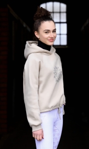 Bluza Jeździecka Damska JENNIFER Crystal Glow Jasno-beżowa